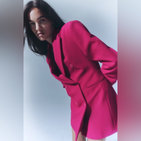 Zara Double BREASTED BLAZER DRESS NWT S - Picture 10 of 16